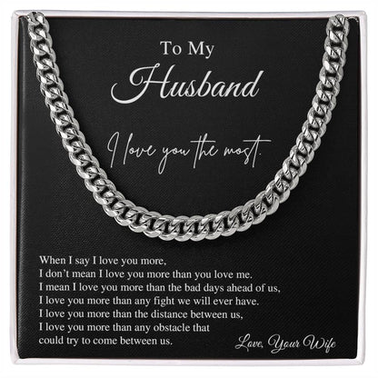 To My Husband | Cuban Link Chain