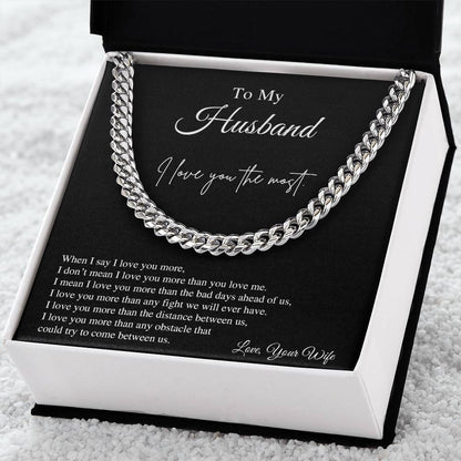 To My Husband | Cuban Link Chain