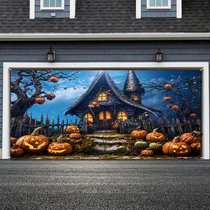 Spooky Garage Door Banner